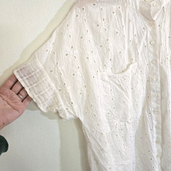 By Anthropologie White Eyelet 2-Piece Set – Top & Shorts – Size XXS - Picture 5 of 13